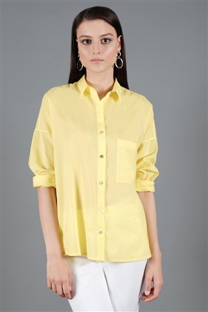 Miyes Koton Gömlek Sarı