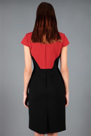 Calder Kısa Elbise Kırmızı