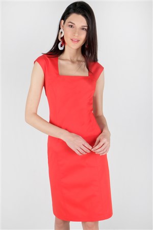 Enrique Cotton Elbise Kırmızı